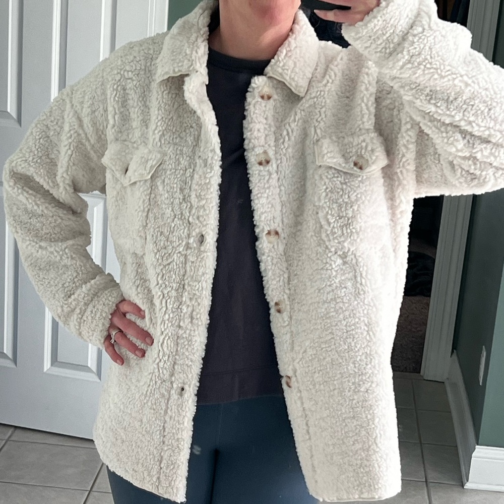 Cozy button up jacket/sweater